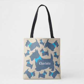 Crazy Scotties "Any Name" Tote Bag