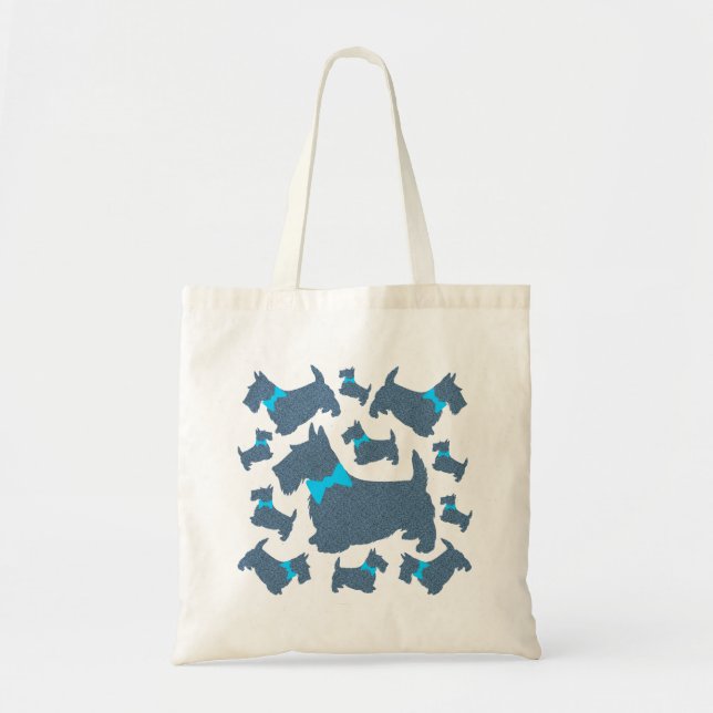 Crazy Scotties Galore Tote Bag (Front)