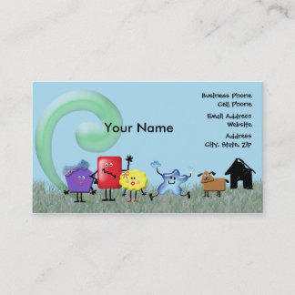 Crazy Shapes Family Business Card
