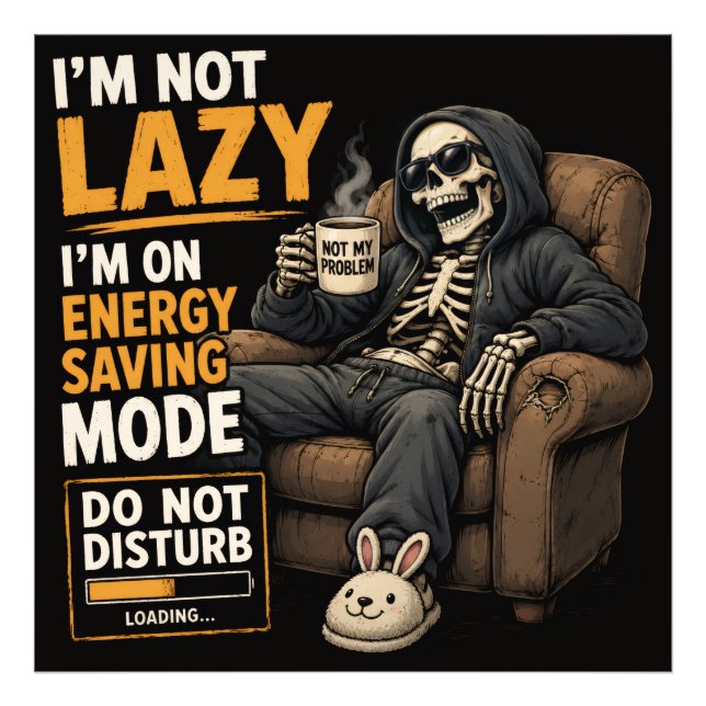 Crazy Skeleton Vibes Photo Print (Front)