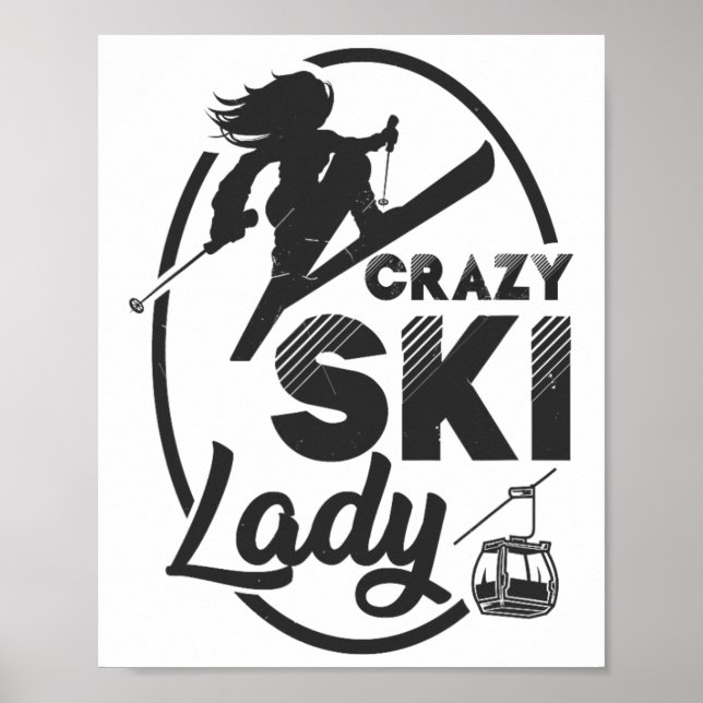 Crazy Ski Lady  Poster (Front)
