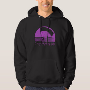 Crazy Skydiving Lady Retro Vintage Skydive Hoodie