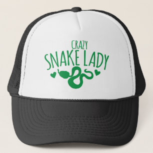 Crazy Snake Lady Trucker Hat