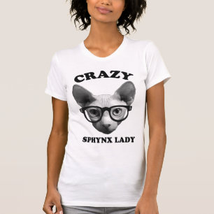 Crazy Sphynx Lady T-Shirt