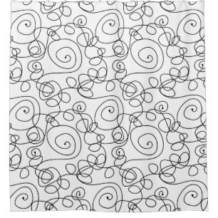 Crazy Spiral Lines black + your background & ideas