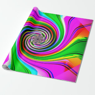 Crazy Spiral Wrapping Paper