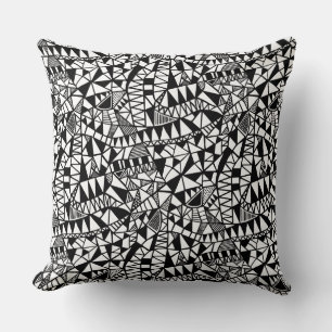 Crazy Structure Pattern 060423 Throw Pillow