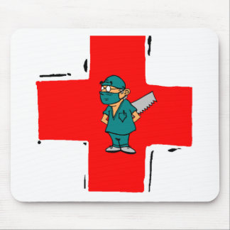 crazy surgeon mouse pad