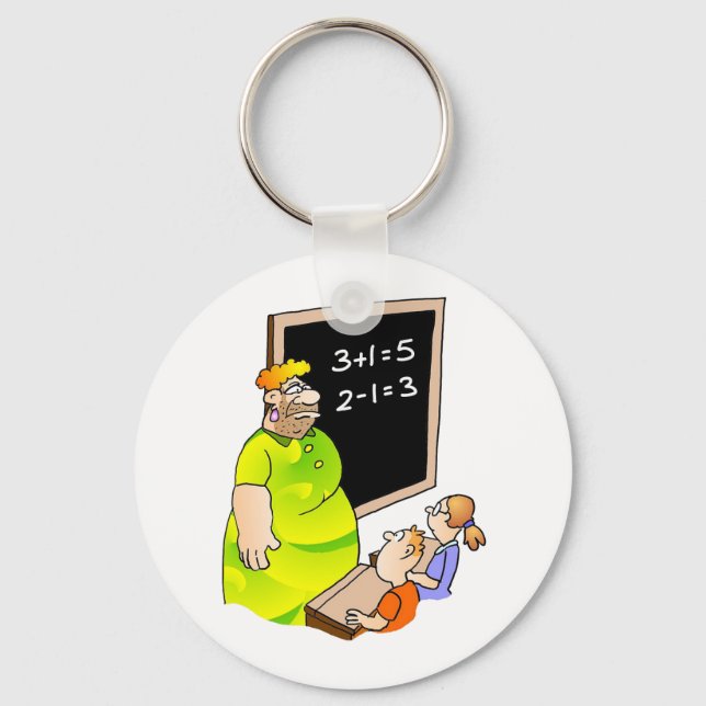 Crazy Teacher Keychain (Front)