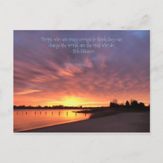 Crazy To Change The World Holiday Postcard