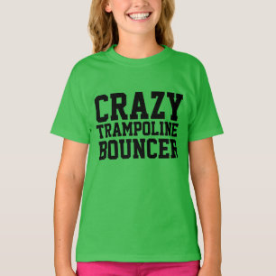 CRAZY TRAMPOLINE BOUNCER Kids T-shirts