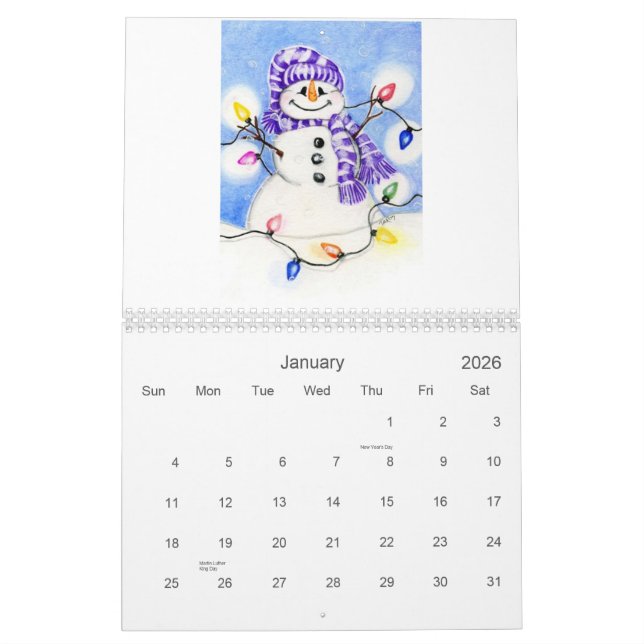crazy-turtle-cartoon-comic calendar (Jan 2026)
