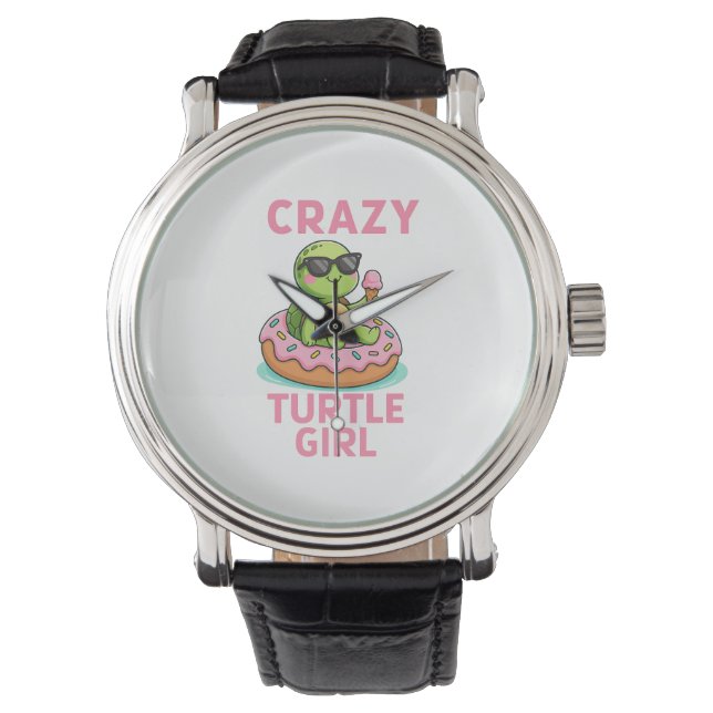 Crazy turtle girl watch (Front)