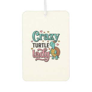 Crazy Turtle Lady Vintage Engraving Design_1 Air Freshener