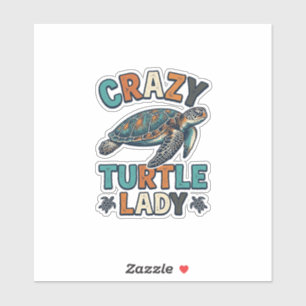 Crazy Turtle Lady Vintage Sea Turtle Shirt Design_