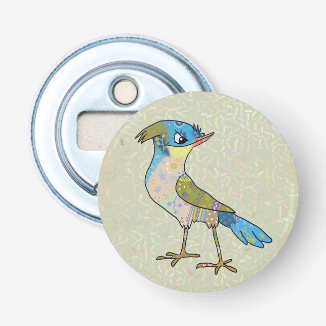 Crazy Vogel Bottle Opener (Front)