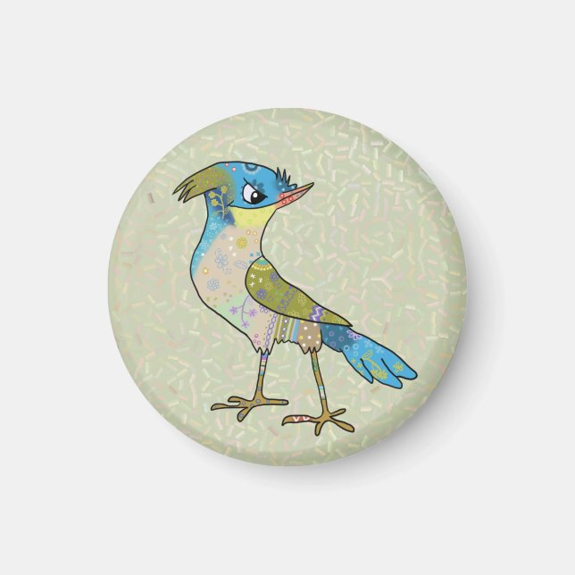 Crazy Vogel Magnet (Front)