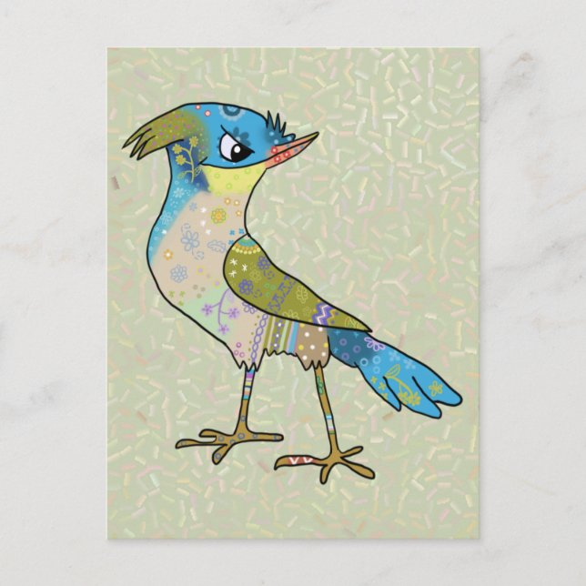 Crazy Vogel Postcard (Front)