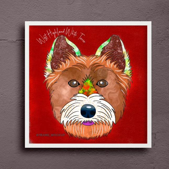 Crazy West Highland White Terrier Poster (Creator Uploaded)