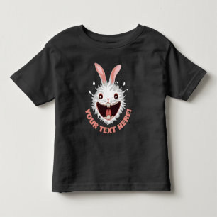 Crazy White Rabbit Face Toddler T-shirt