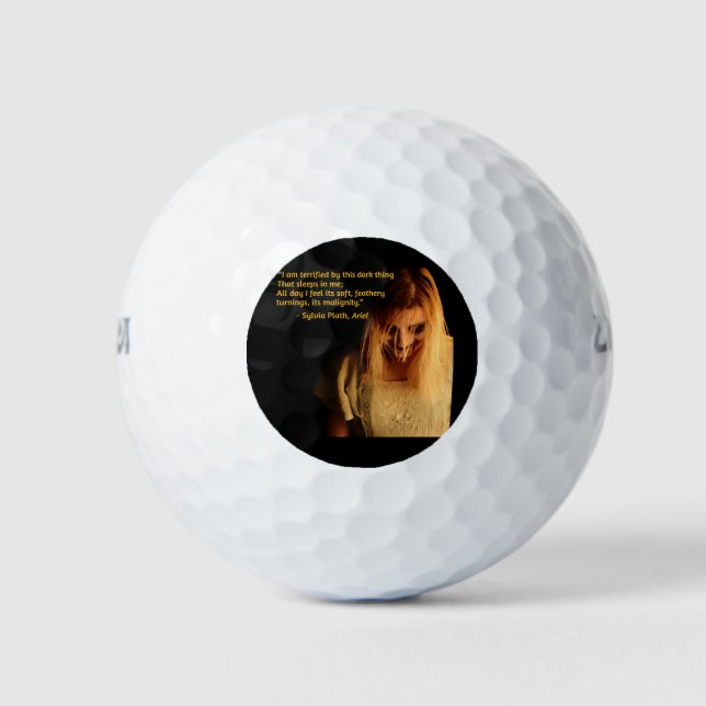 crazy woman golf balls (Front)