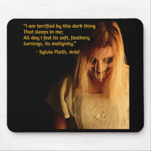 crazy woman mouse pad