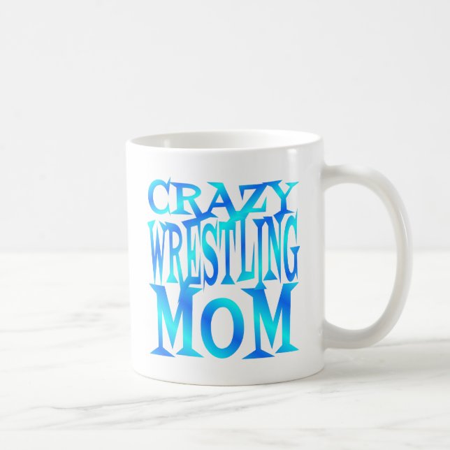Crazy Wrestling Mom Coffee Mug (Right)
