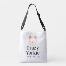 Crazy Yorkie Premium Canvas Bag