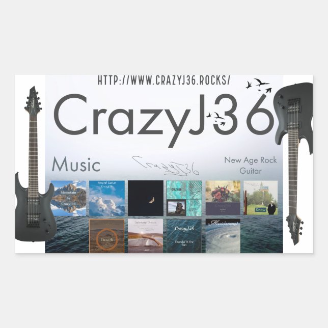CrazyJ36 Sticker (Front)