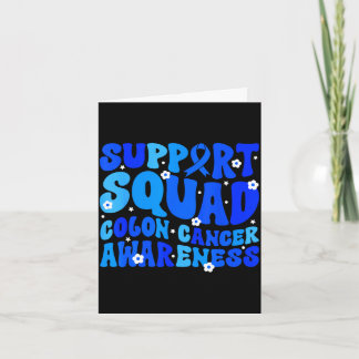 Crc colon cancer awareness support squad blue card