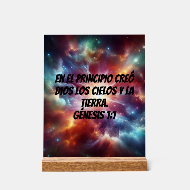 Creación Divina Acrylic Sign (Front)