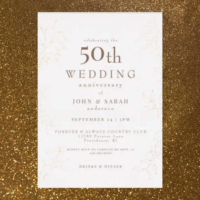 Cream 50th Wedding Anniversary Gold (Creator Uploaded)