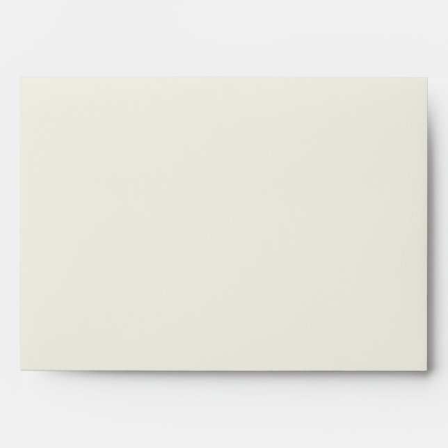Cream and Black Announcement Envelope (Front)