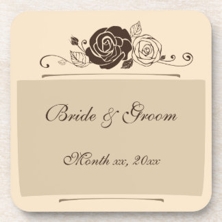 Cream and Coffee Roses Coordinating Gifts Coaster