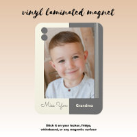 Cream and grey miss you grandma photo