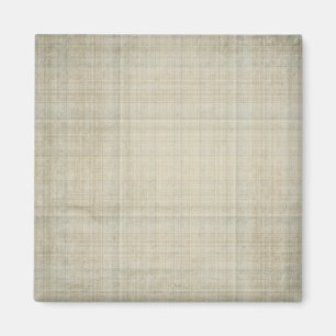 cream and grey plaid magnet