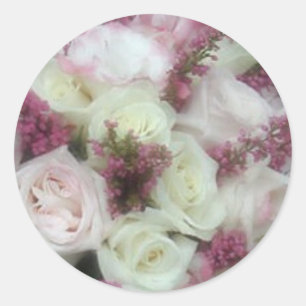 Cream and Pale Pink Rose envelope seals