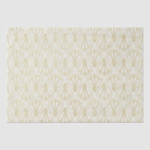 Cream Art Deco  Tissue Paper