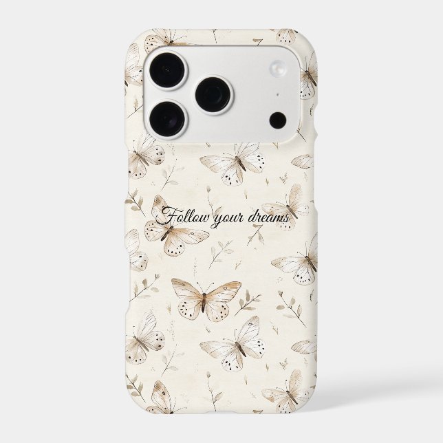Cream Beige Sand Butterflies (Back)