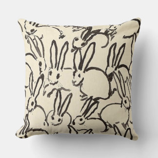 Cream & Black Hutch Designer Pillow