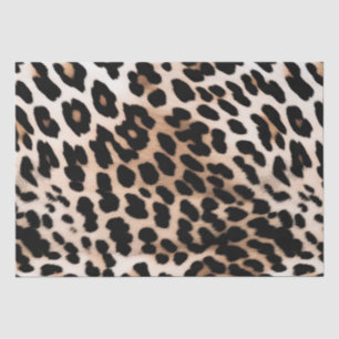 Cream Black Leopard Tissue Paper