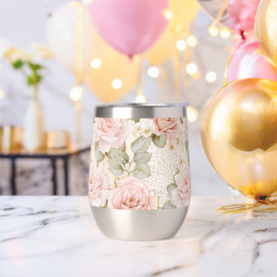 Cream Blush Pink Roses Floral Bridal Shower