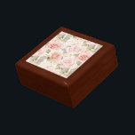 Cream Blush Pink Roses Floral Bridal Shower Gift Box<br><div class="desc">Romantic Cream Blush Pink Roses Floral bridal shower wedding birthday</div>