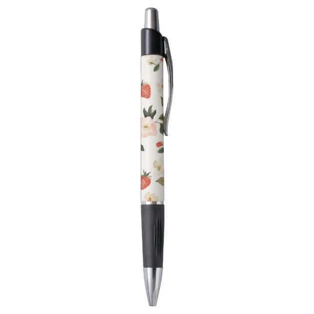 Cream Blush Strawberries Pen (Bottom (Vertical))