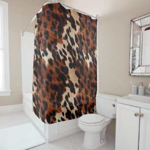 Cream Brown Black Cowhide