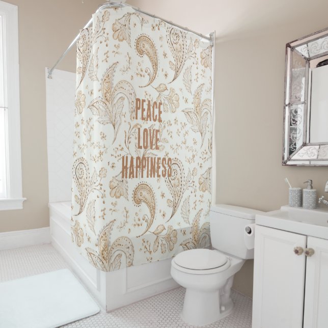 Cream Brown Boho Bohemian   (In Situ)