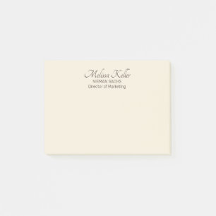 cream brown business marketing custom post-it notes