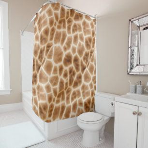 Cream Brown Giraffe Animal Print