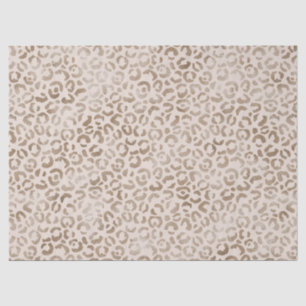 Cream Brown Leopard Print          Tissue Paper