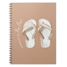 Cream Brown Summer Flip Flops Sandals